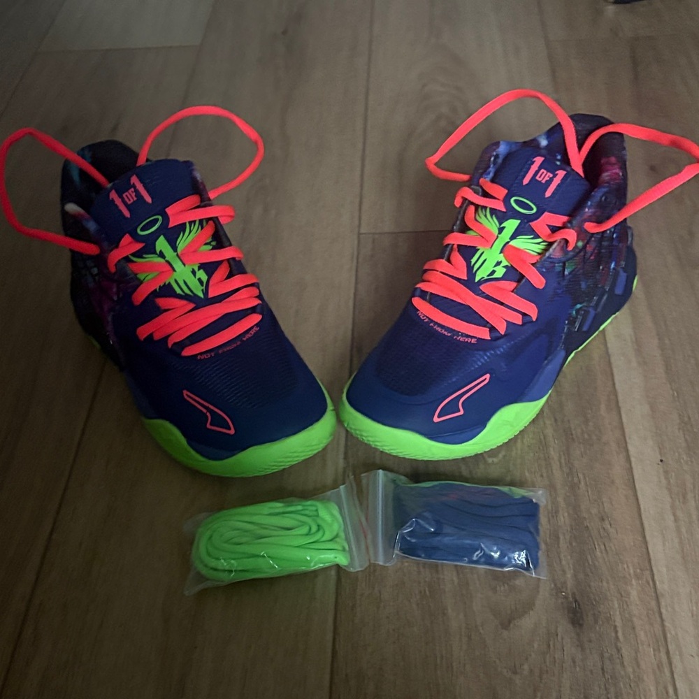 Vibrant Kids' Sneakers with Neon Accents